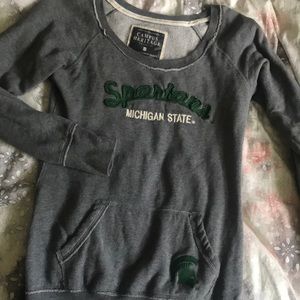 Michigan State hoodie (tunic length)